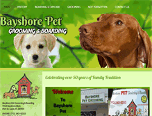 Tablet Screenshot of bayshorepet.net